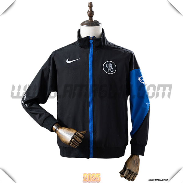 Giacca A Vento FC Chelsea Nero/Blu 2025 2026