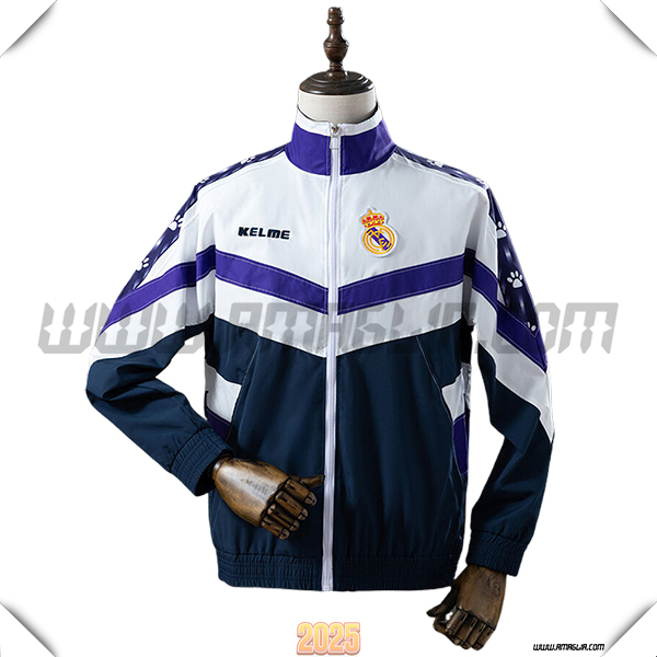 Giacca A Vento Real Madrid Blu/Bianco/viola 2025 2026