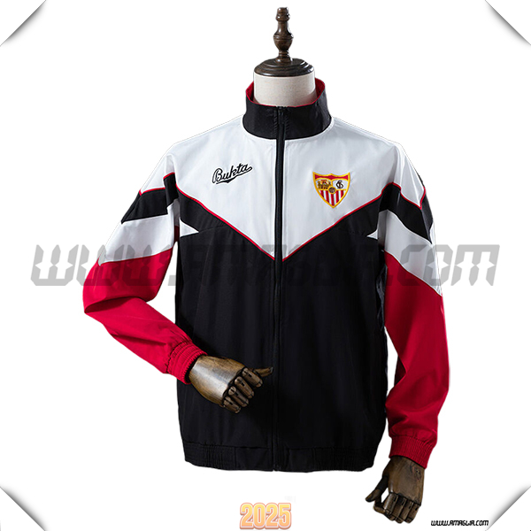 Giacca A Vento Seville Nero/Bianco/Rosso 2025 2026