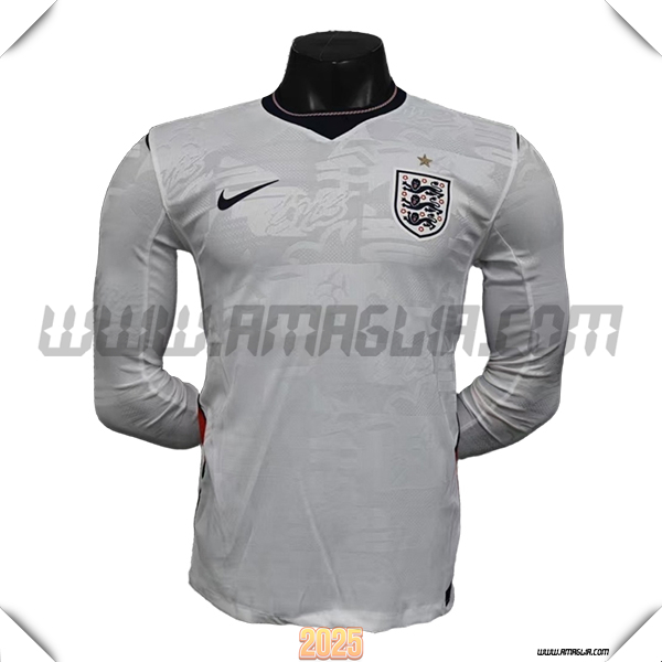 Prima Maglia Squadra Inghilterra Maniche Lunghe 2026/2027