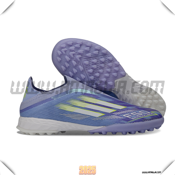 Adidas Scarpe Da Calcio F50 Pro Laceless TF viola/Verde