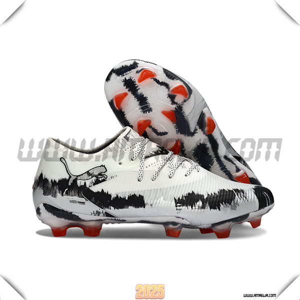 PUMA Scarpe Da Calcio FUTURE 8 ULTIMATE FG/AG Bianco/Nero/Grigio