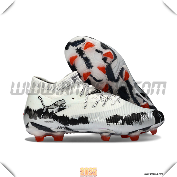 PUMA Scarpe Da Calcio FUTURE 8 ULTIMATE FG/AG Bianco/Nero/Grigio -02