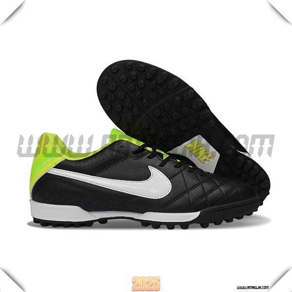 Nike Scarpe Da Calcio Tiempo Ligera V TF Nero/Bianco/Verde