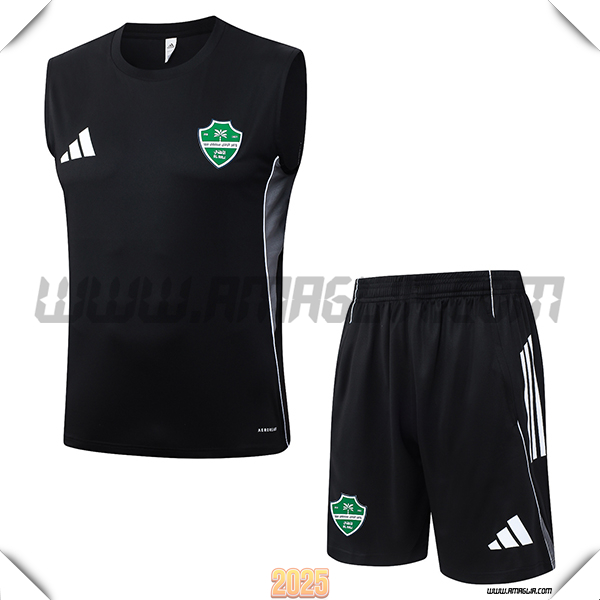 Kit Canotta Allenamento Al-Ahli Nero 2025/26