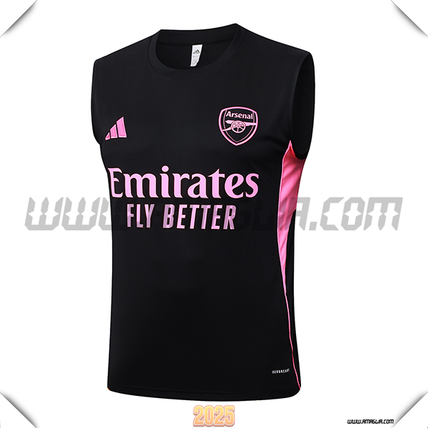 Canotta Allenamento Arsenal Nero/Rosa 2025/26