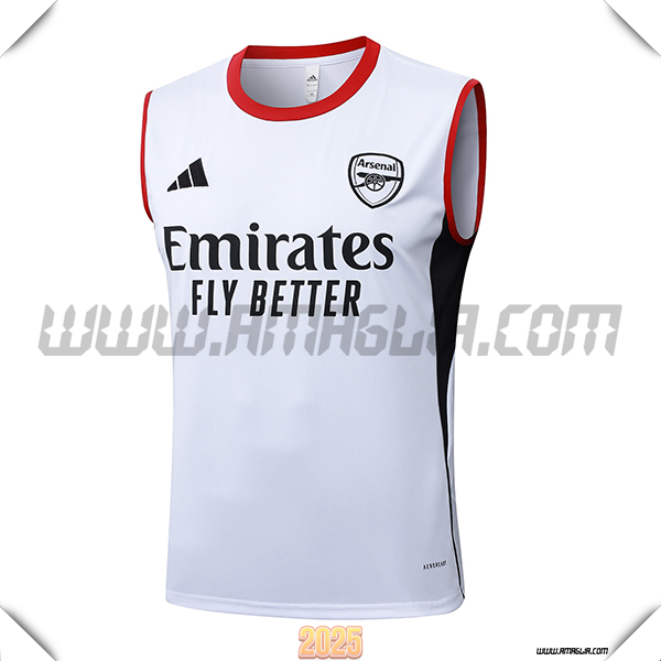 Canotta Allenamento AC Milan Bianco/Rosso/Nero 2025/26