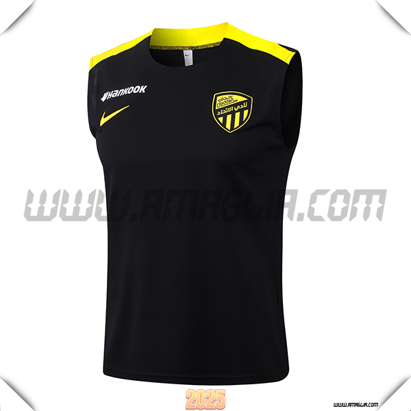 Canotta Allenamento Al-Ittihad Nero/Giallo 2025/26