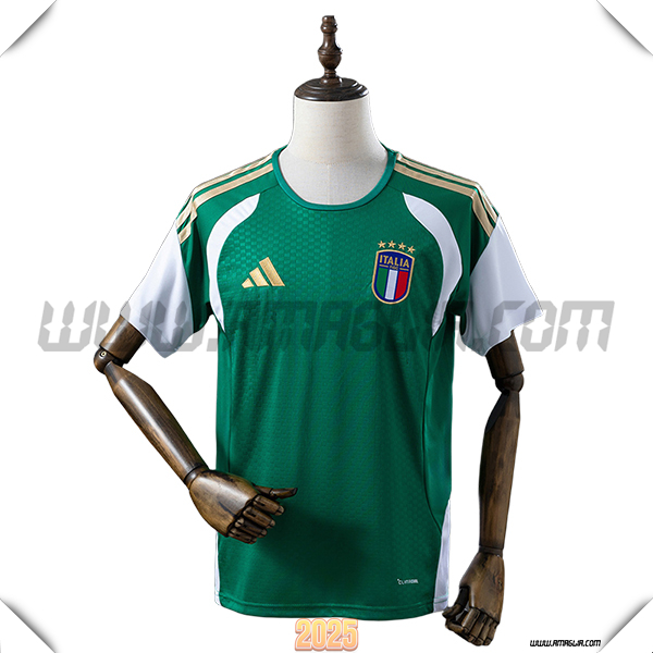 Training T-Shirt Italia Verde/Bianco/Giallo 2025/26