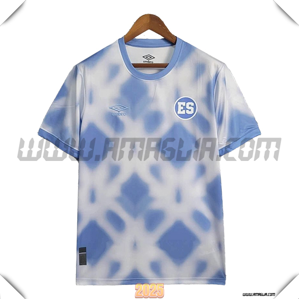 Training T-Shirt El Salvador Bianco/Blu 2025/26