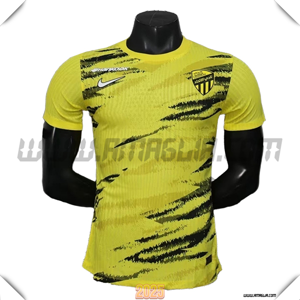 Training T-Shirt Al-Ittihad Giallo/Nero 2025/26