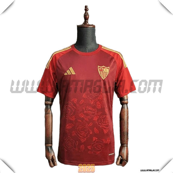 Training T-Shirt Sevilla FC Rosso/Giallo 2025/26