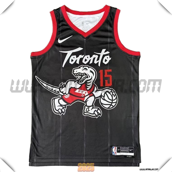 Maglia Toronto Raptors (CARTER #15) 2024/25 Nero/Bianco/Rosso