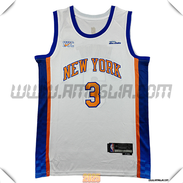Maglia New York Knicks (HART #3) 2025/26 Bianco/Blu/Arancia