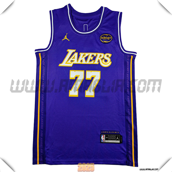 Maglia Los Angeles Lakers (DONCIC #77) 2025/26 viola -03