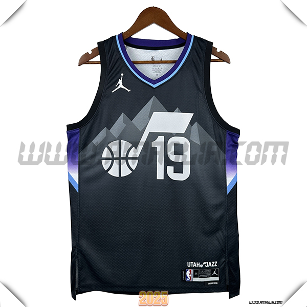 Maglia Utah Jazz (BAILEY #19) 2025/26 Nero/Grigio/viola