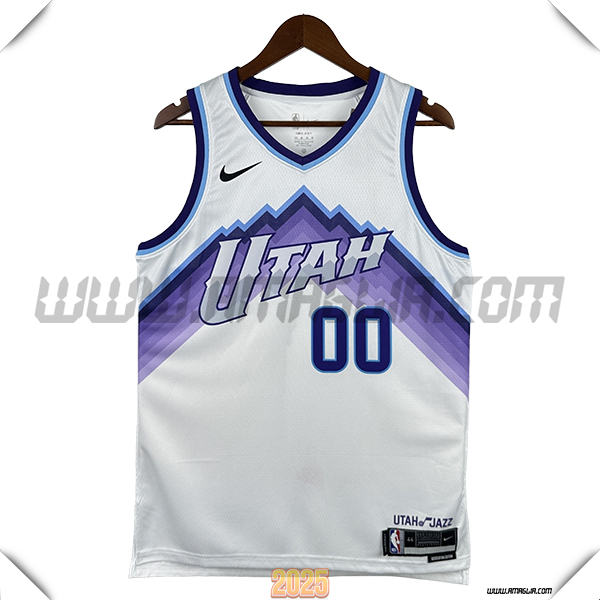 Maglia Utah Jazz (MARKKANEN #00) 2025/26 Bianco/viola