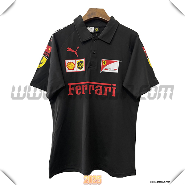 Polo F1 Scuderia Ferrari Team Nero 2025
