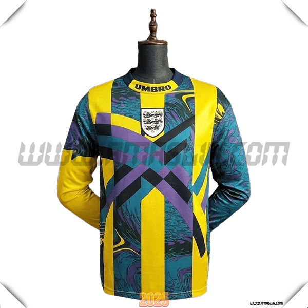 Maglia da Portiere Inghilterra Maniche Lunghe Retro 1995