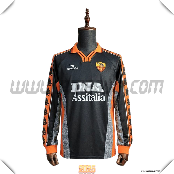 Terzo Maglia da AS Roma Maniche Lunghe Bambino Retro 1999/2000