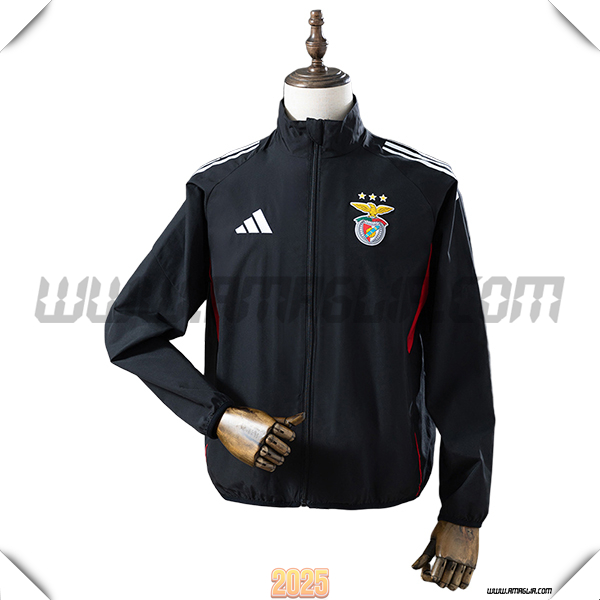Giacca A Vento Benfica Nero 2025/26