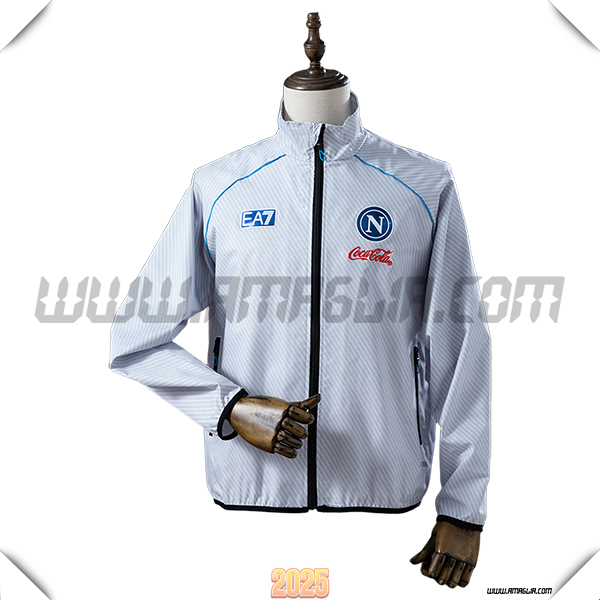 Giacca A Vento Naples Grigio Chiaro 2025/26