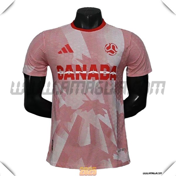 Maglia Squadra Canada Rosso Coppa del Mondo 2026 Edition