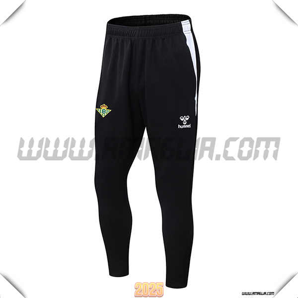 Pantaloni Da Allenamento Real Betis Nero/Bianco 2025/26 -02