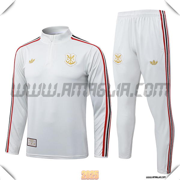 Tuta Calcio Flamenco Grigio Chiaro 2025/26