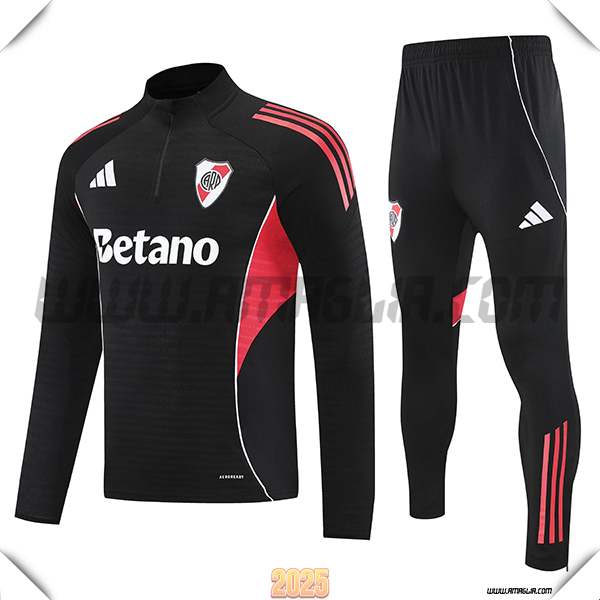 Tuta Calcio River Plate Nero/Rosso 2025/26