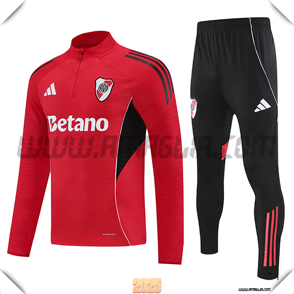 Tuta Calcio River Plate Rosso/Nero 2025/26