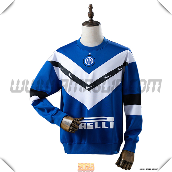 Felpa Allenamento Inter Milan Blu/Bianco/Nero 2025/26
