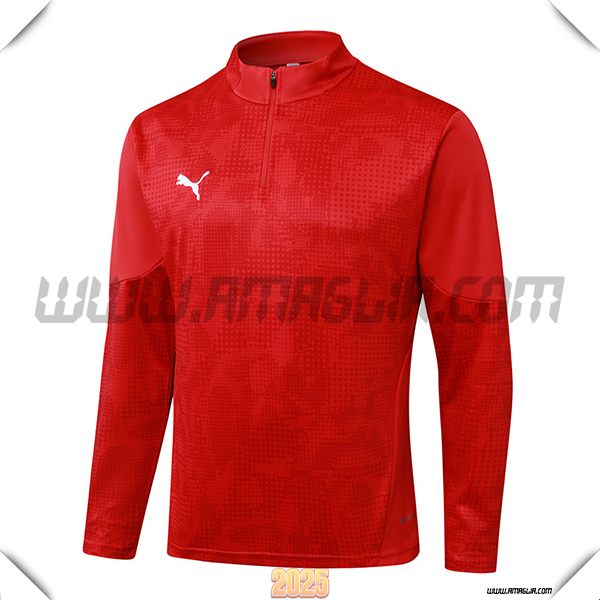 Felpa Allenamento PUMA Rosso 2025/26