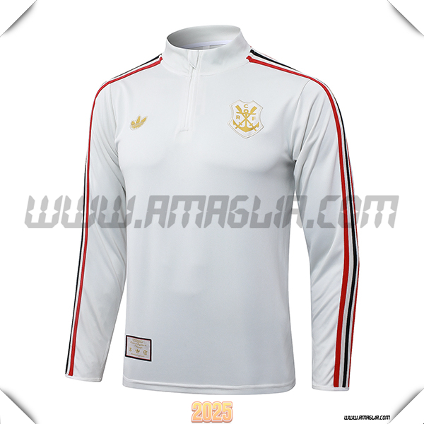 Felpa Allenamento Flamenco Grigio Chiaro 2025/26