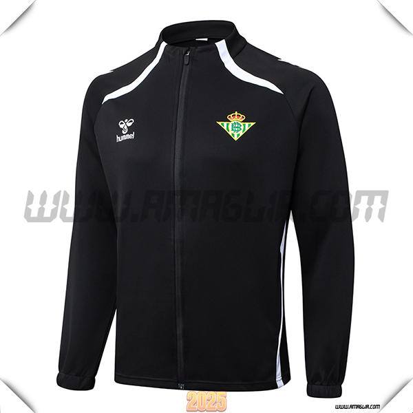 Giacca Calcio Real Betis Nero/Bianco 2025/26