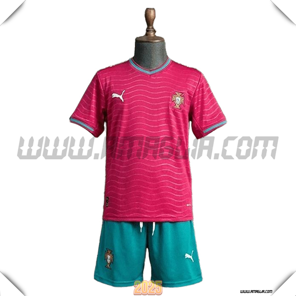 Prima Maglia Squadra Portogallo Bambino Coppa del Mondo 2026