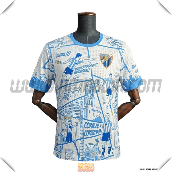 Maglia da Malaga Edizione Speciale Azzurro chiaro 2025 2026