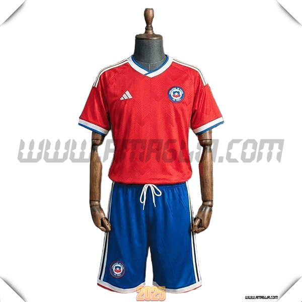 Prima Maglia Calcio Chile Bambino 2026/2027