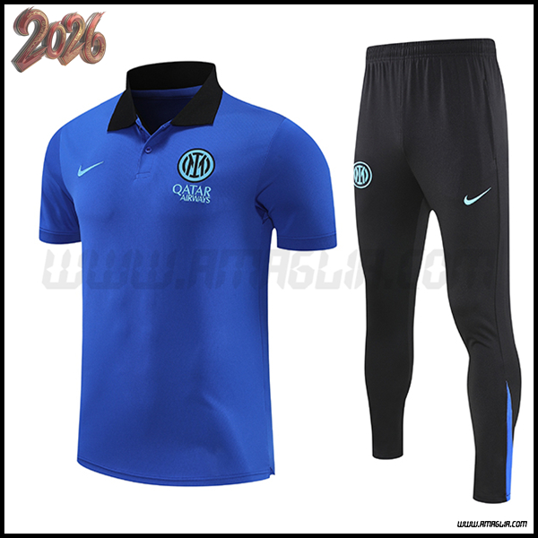 Kit Maglia Polo Inter Milan Blu 2025 2026