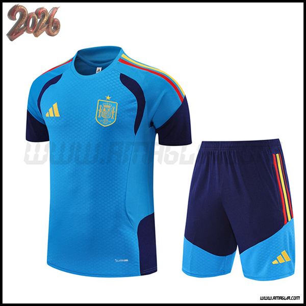Kit Maglia Allenamento Spagna Blu 2025 2026