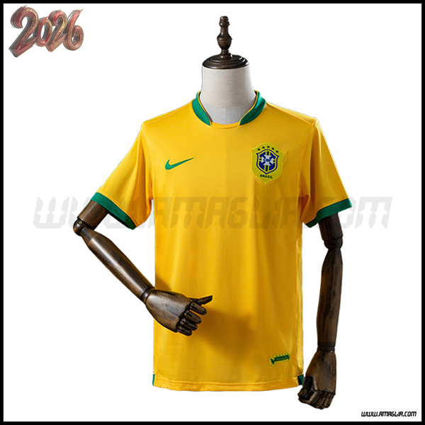 Prima Maglia da Brasile Retro 2018 GIALLO