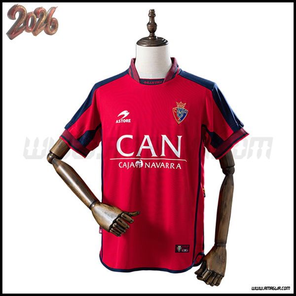 Prima Maglia da Osasuna Retro 2000/2002 Rosso