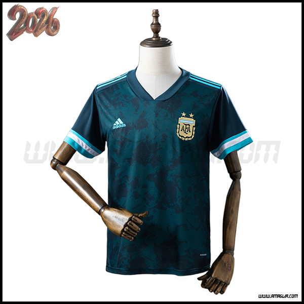 Seconda Maglia da Argentina Retro 2021 Verde buio