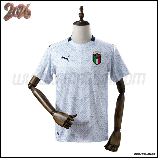 Seconda Maglia da Italia Retro 2020 Bianco