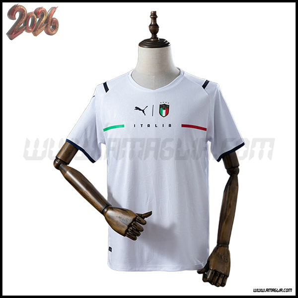 Seconda Maglia da Italia Retro 2022 Bianco