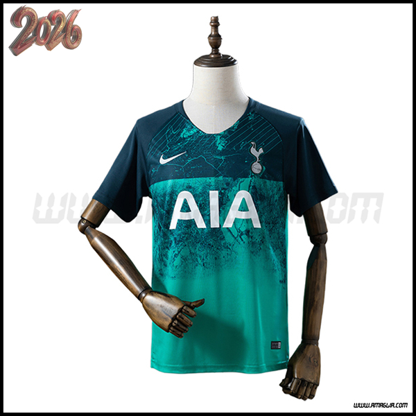 Terzo Maglia da Tottenham Hotspurs Retro 2018/2019 Verde buio