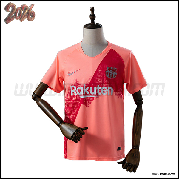 Terzo Maglia da FC Barcellona Retro 2018/2019 Anguria Rossa