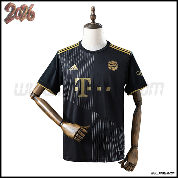 Seconda Maglia da Bayern Monaco Retro 2021/2022 Nero