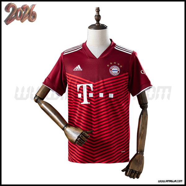 Prima Maglia da Bayern Monaco Retro 2021/2022 Rosso