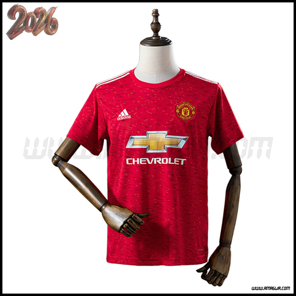 Prima Maglia da Manchester United Retro 2020/2021 Rosso